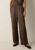 Textured Satin Straight Pant