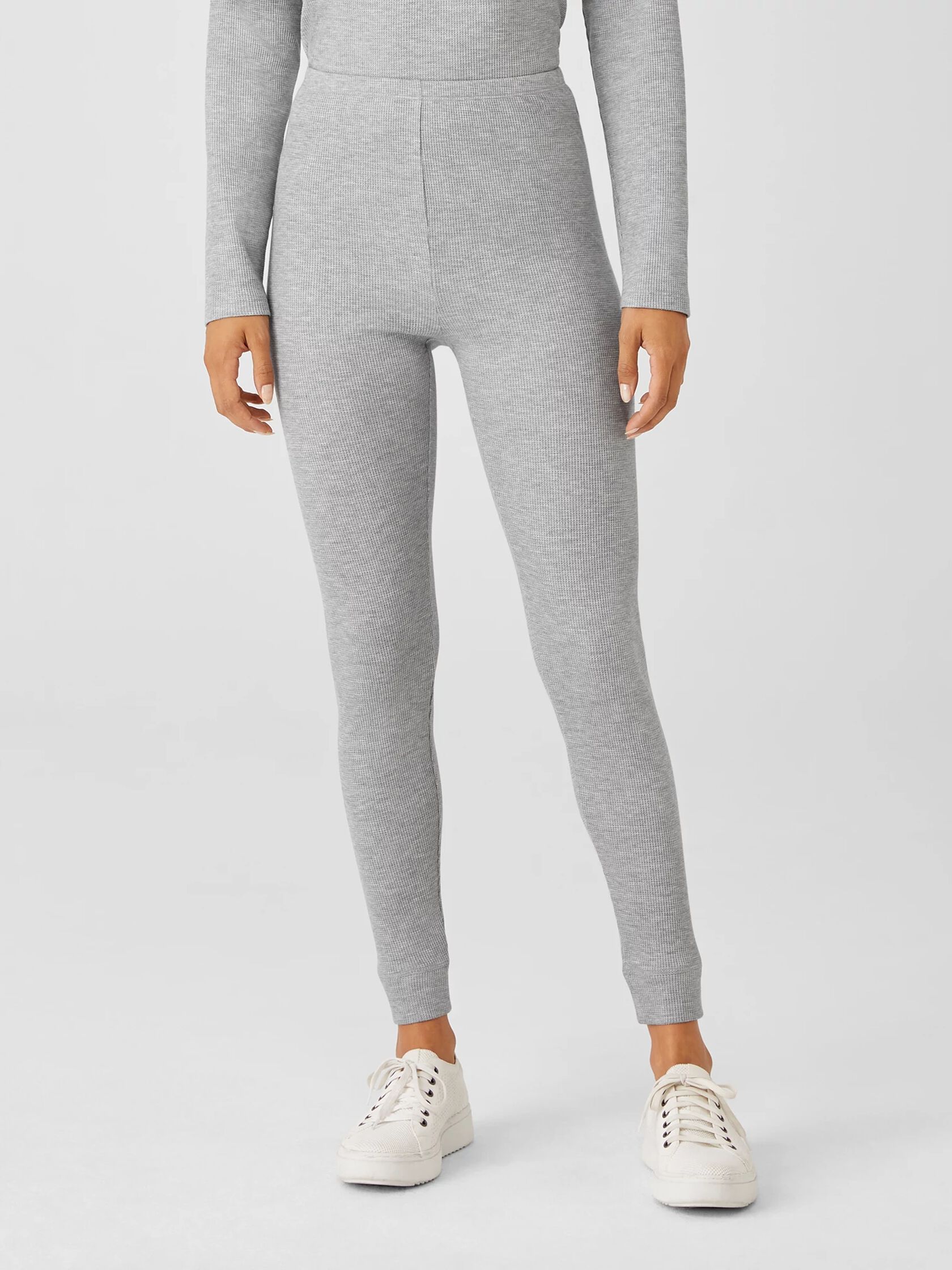 Cozy Waffle Knit High-Waisted Leggings