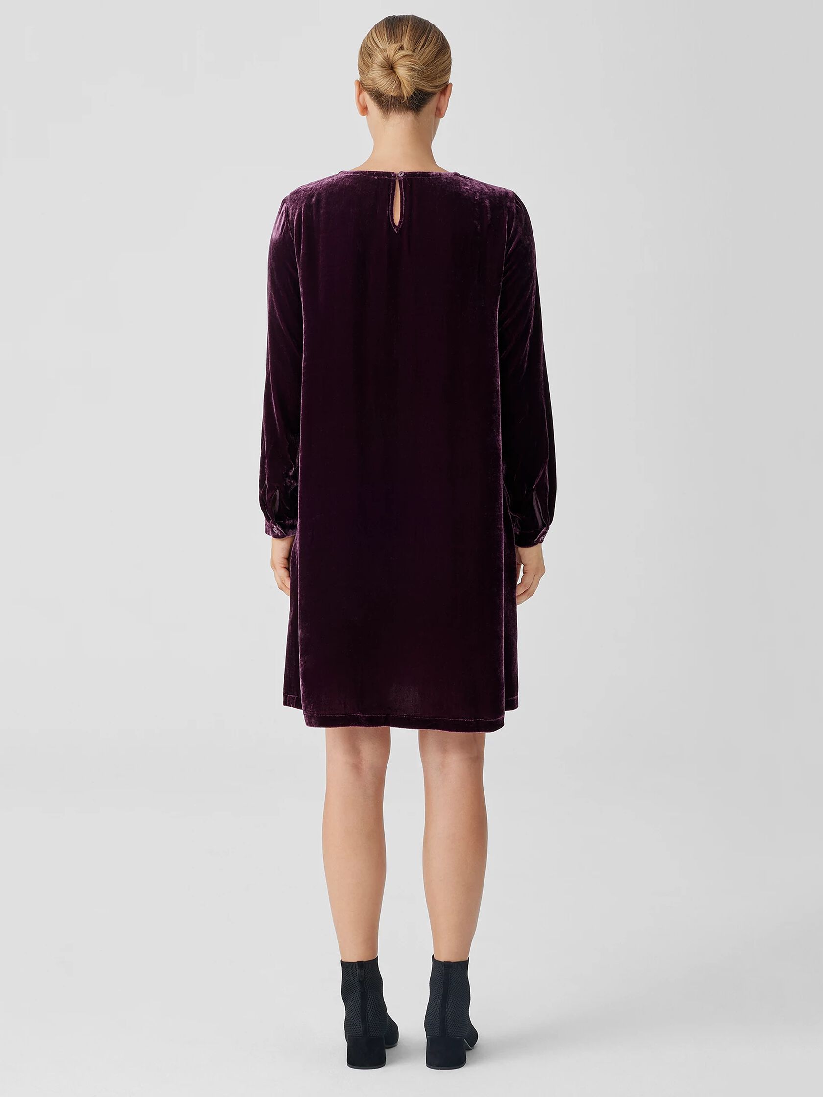 Velvet Crew Neck Dress