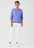 Peruvian Cotton Blend Crew Neck Top