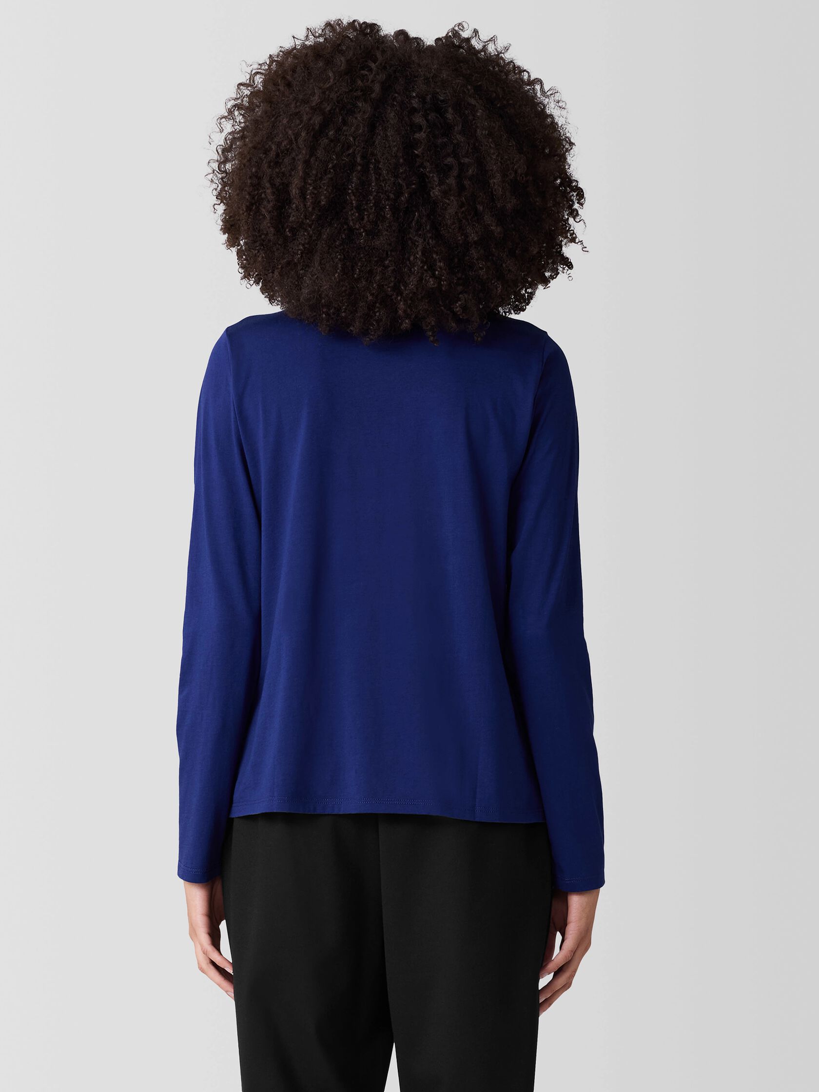 Organic Pima Cotton Jersey Long-Sleeve Tee