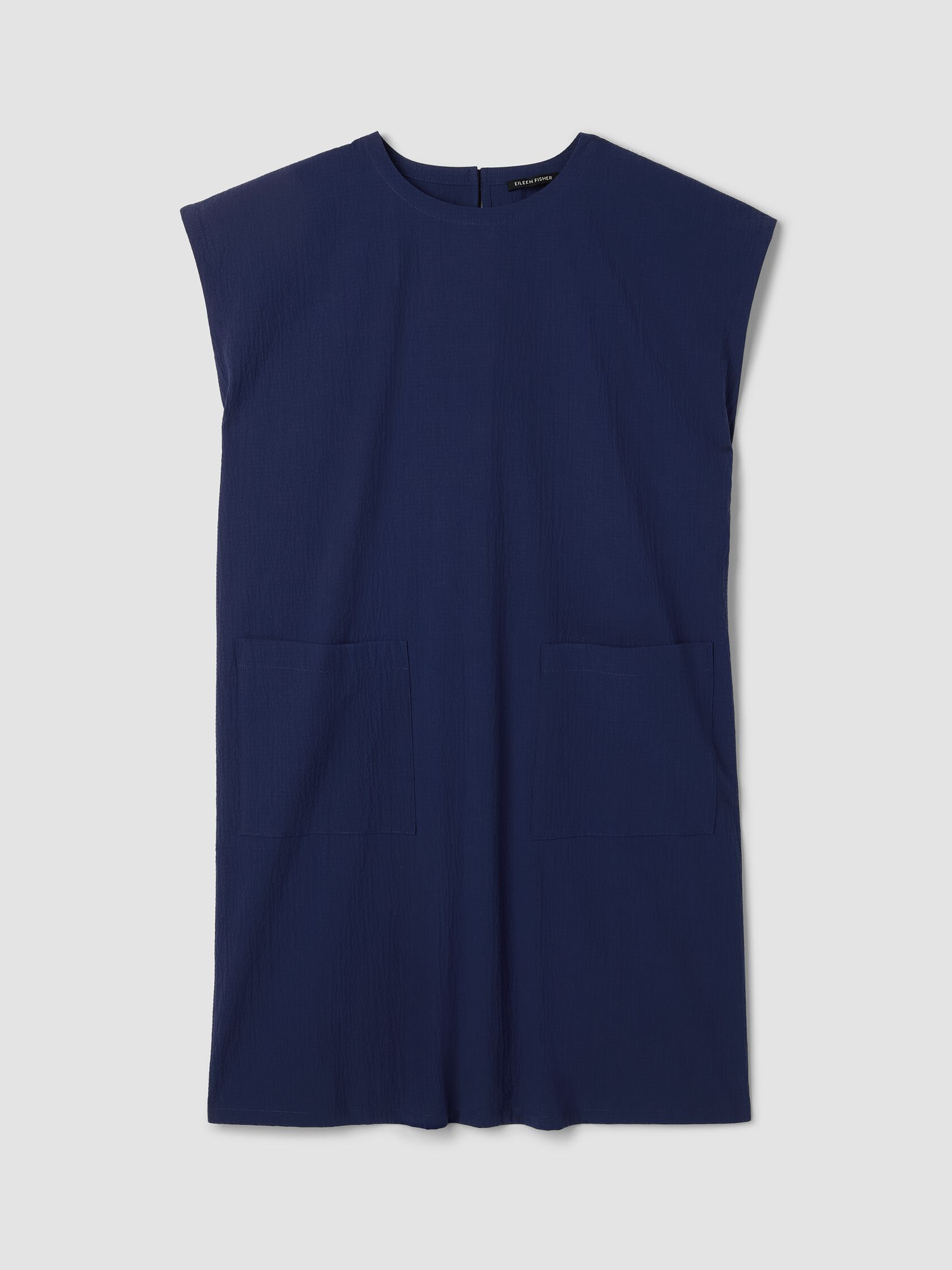 Organic Cotton Pucker Round Neck Dress