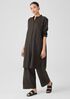 Organic Linen Mandarin Collar Dress