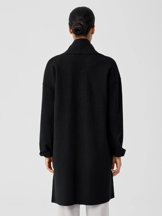 Lightweight Boiled Wool Coat