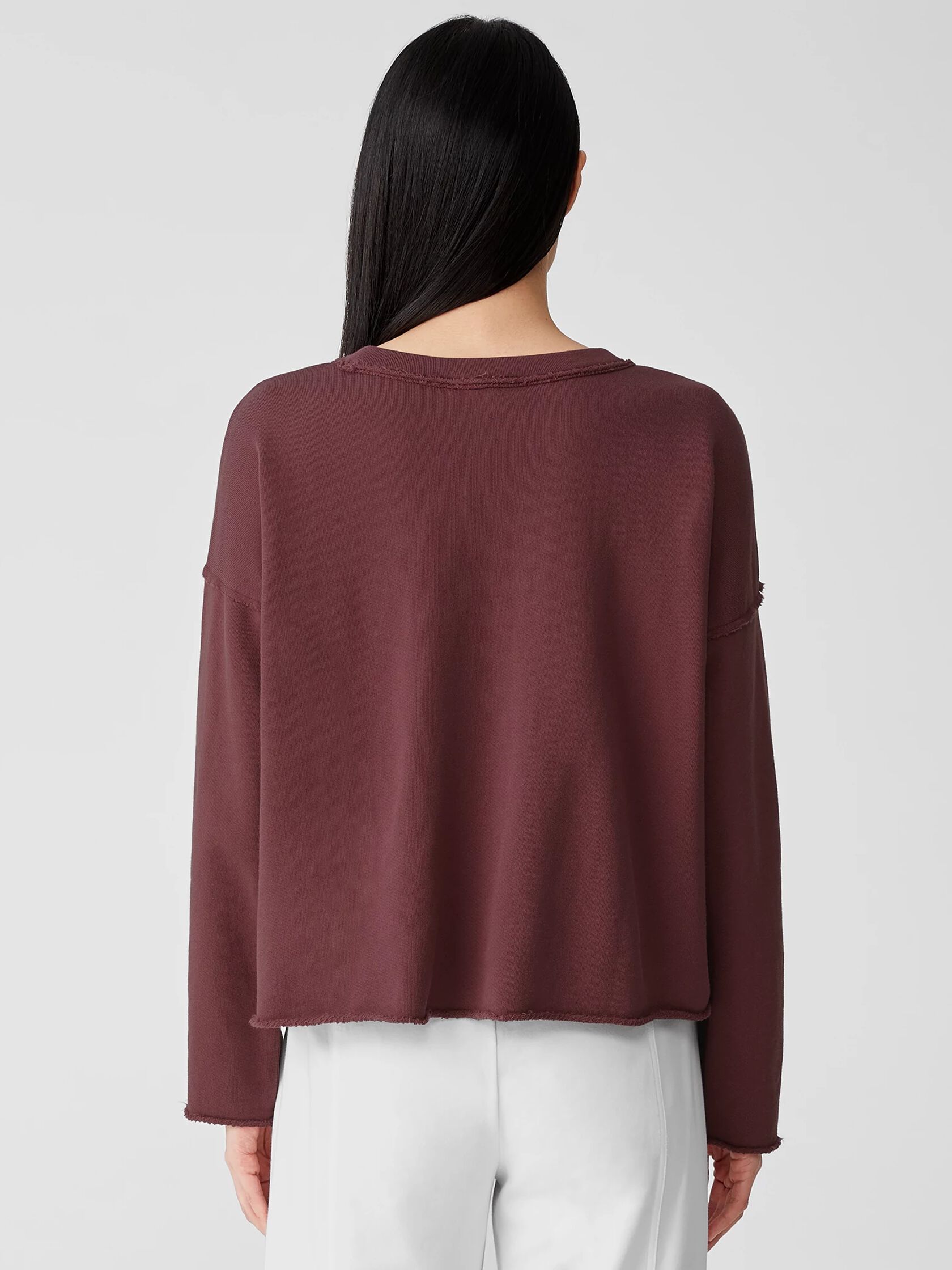 Lightweight Organic Cotton Terry Box-Top
