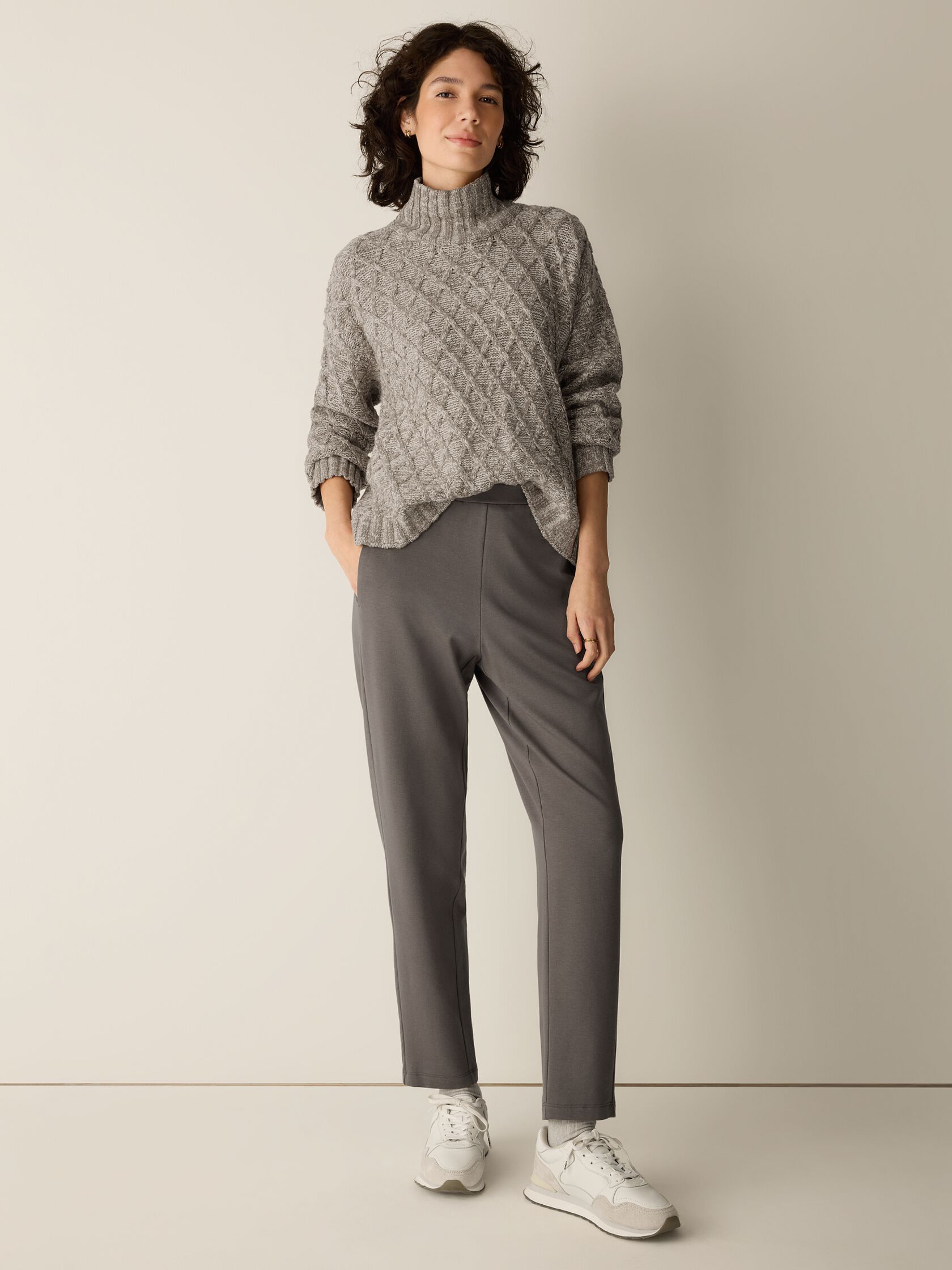 Cozy Brushed Terry Hug Slouchy Pant