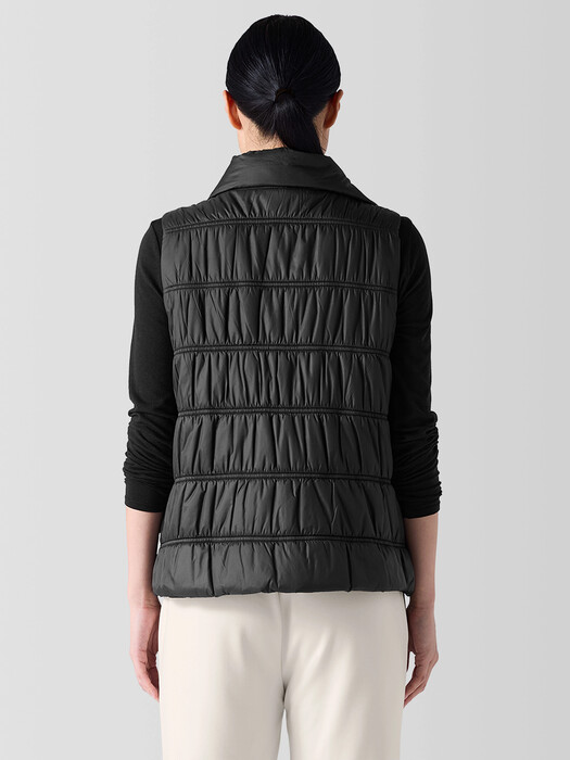 Eggshell Recycled Nylon Stand Collar Vest