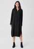 Silk Georgette Crepe Shirtdress