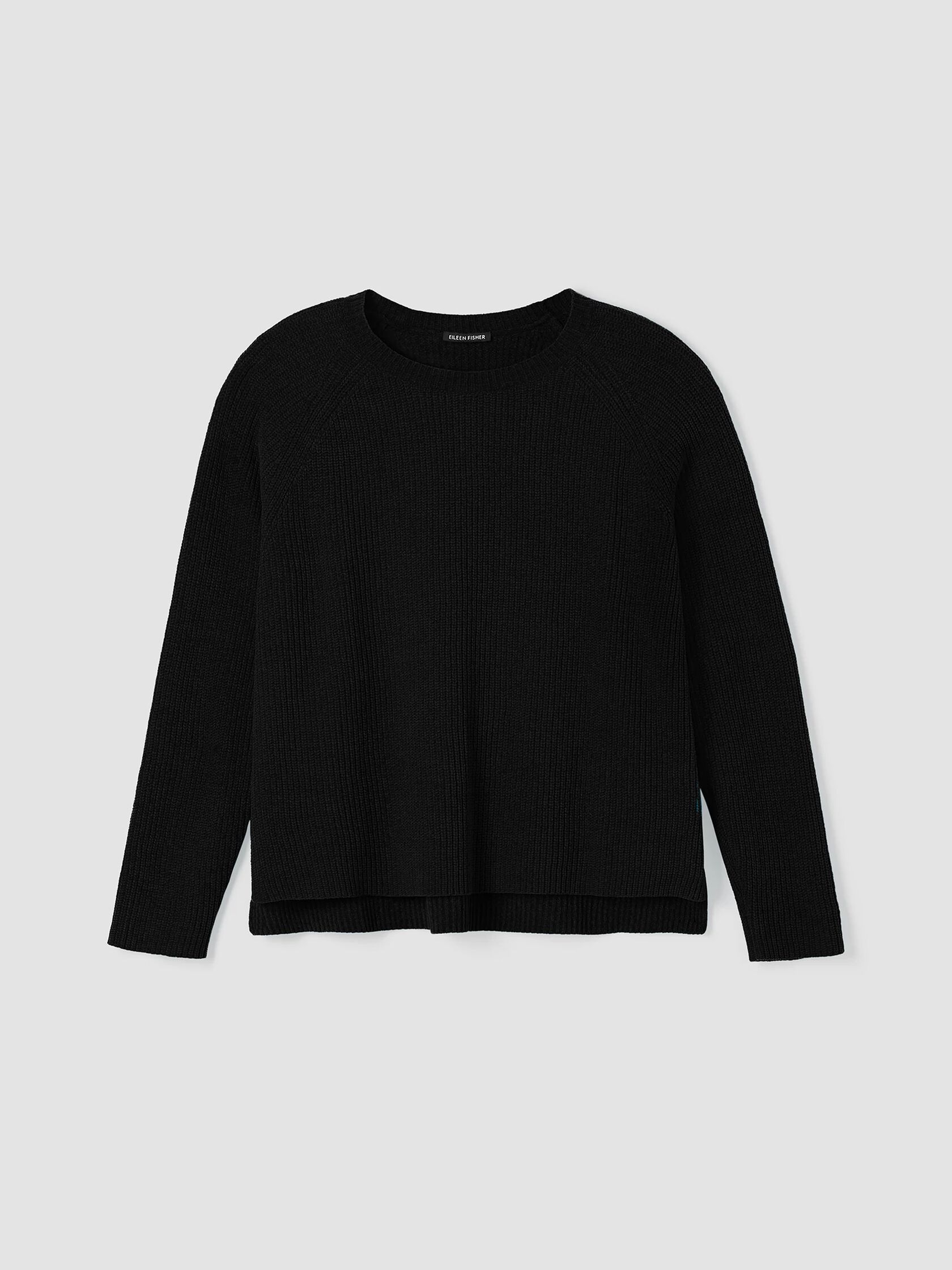 Organic Cotton Chenille Crew Neck Top