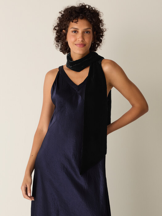 Velvet Double Tie Scarf