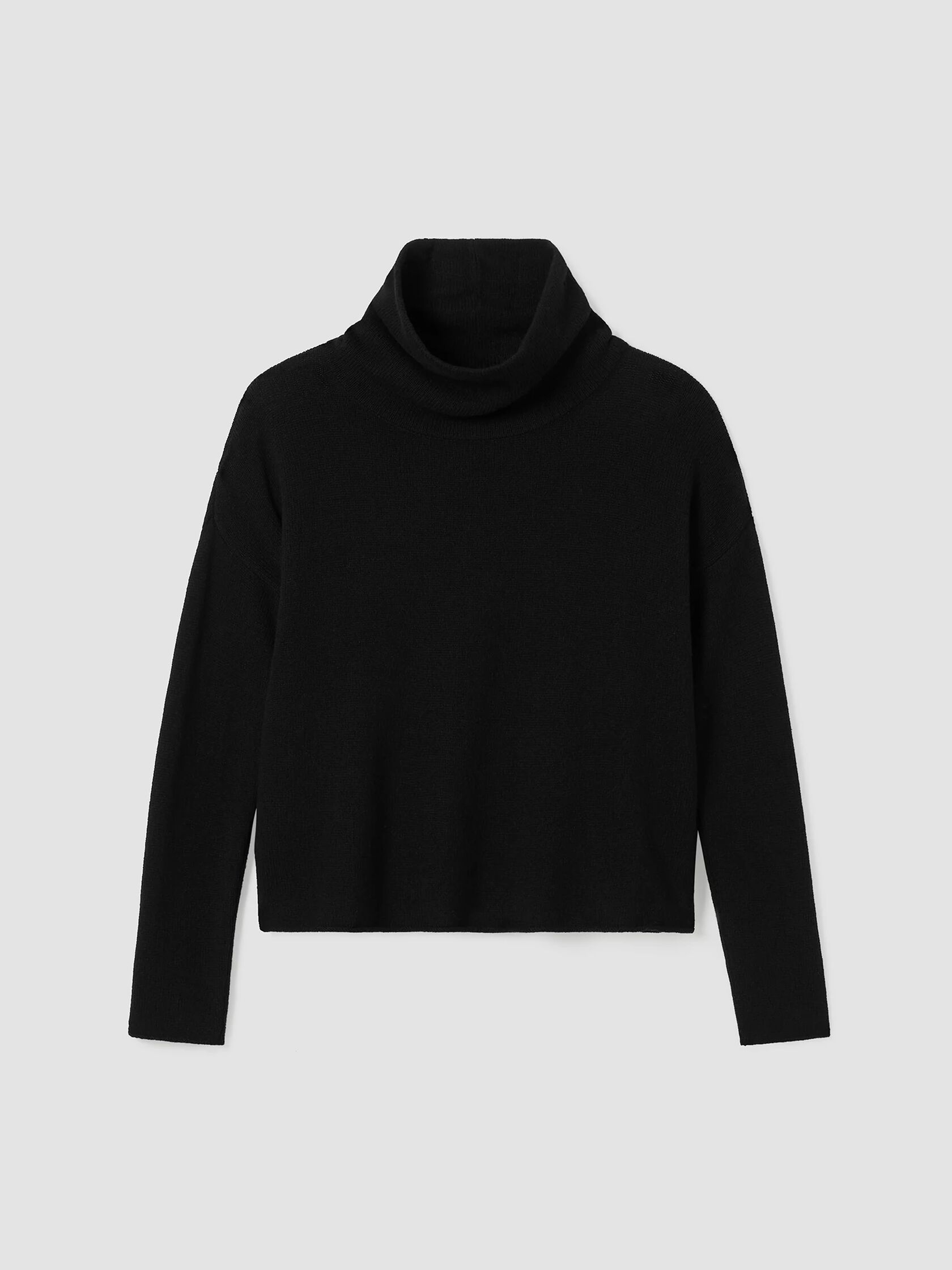 Cotton and Recycled Cashmere Turtleneck Box-Top