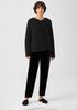 Velvet Pleated Tapered Pant