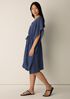 Striped Organic Cotton Gauze V-Neck Caftan