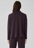 Cozy Brushed Terry Hug Funnel Neck Top