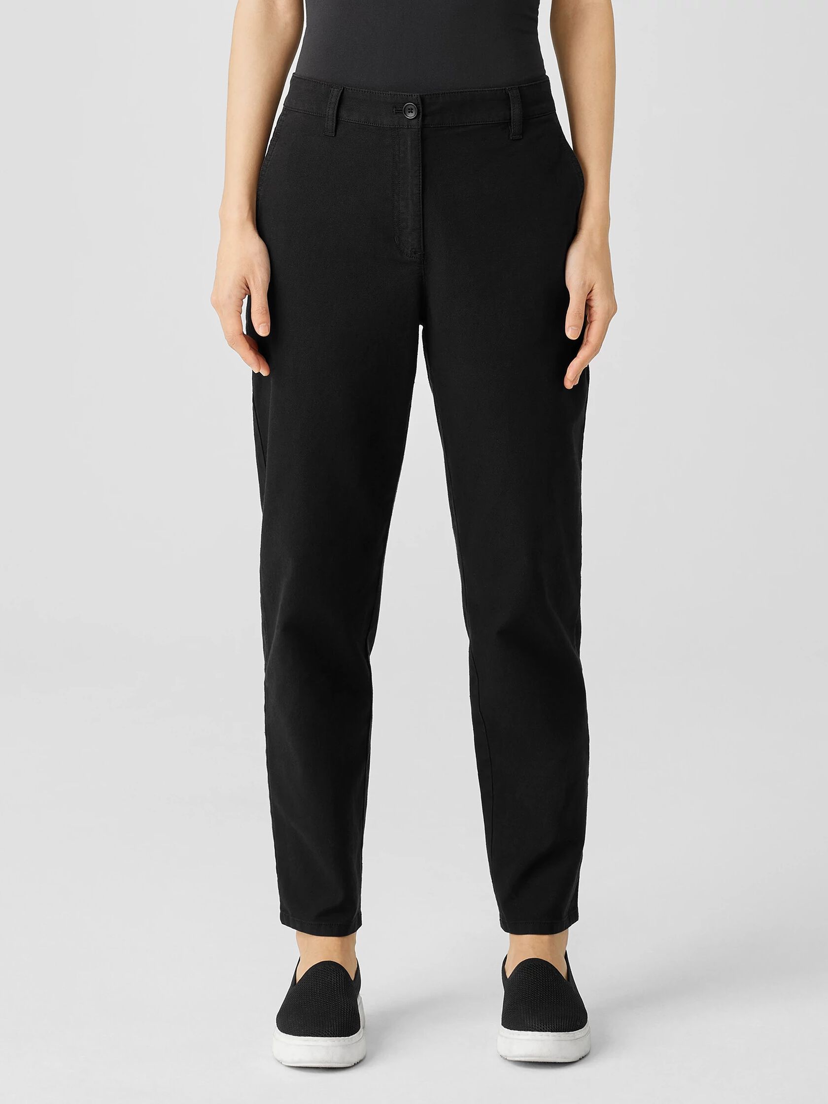 Cotton Hemp Stretch Tapered Pant