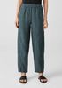 Washed Organic Linen Delave Lantern Pant