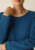 Organic Cotton Interlock Jewel Neck Sleep Top