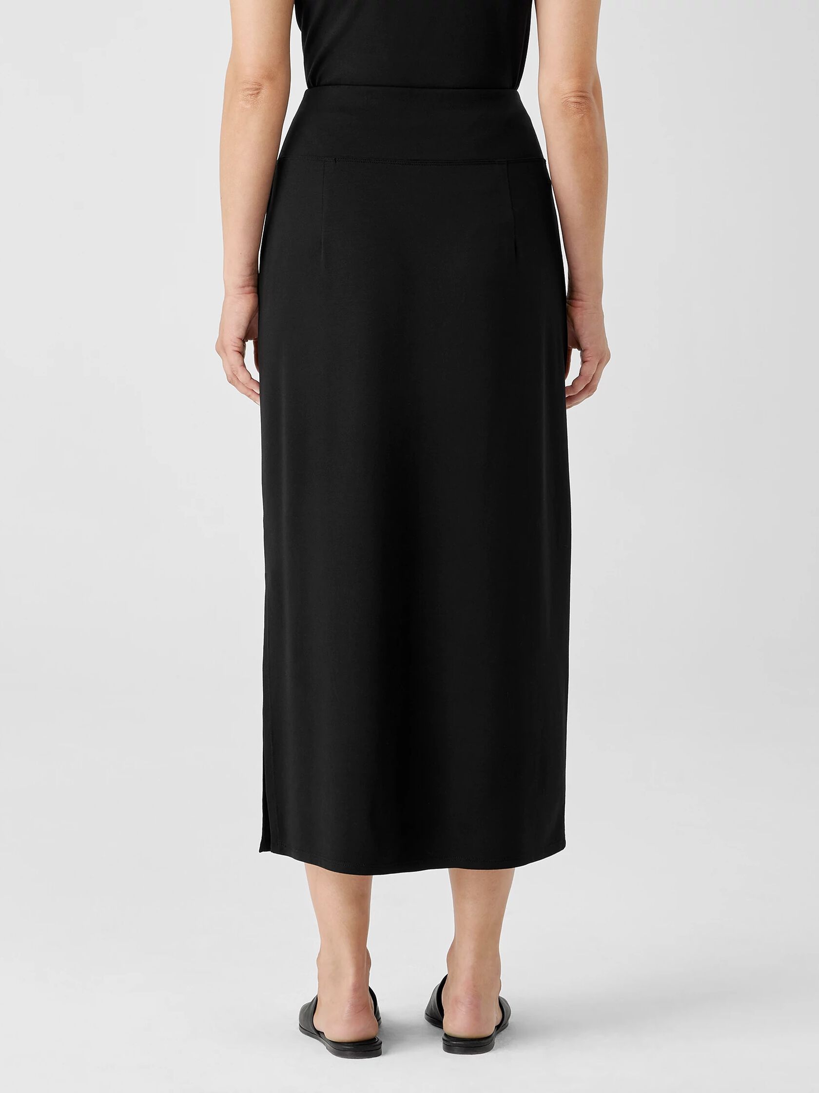 Stretch Jersey Knit Straight Skirt