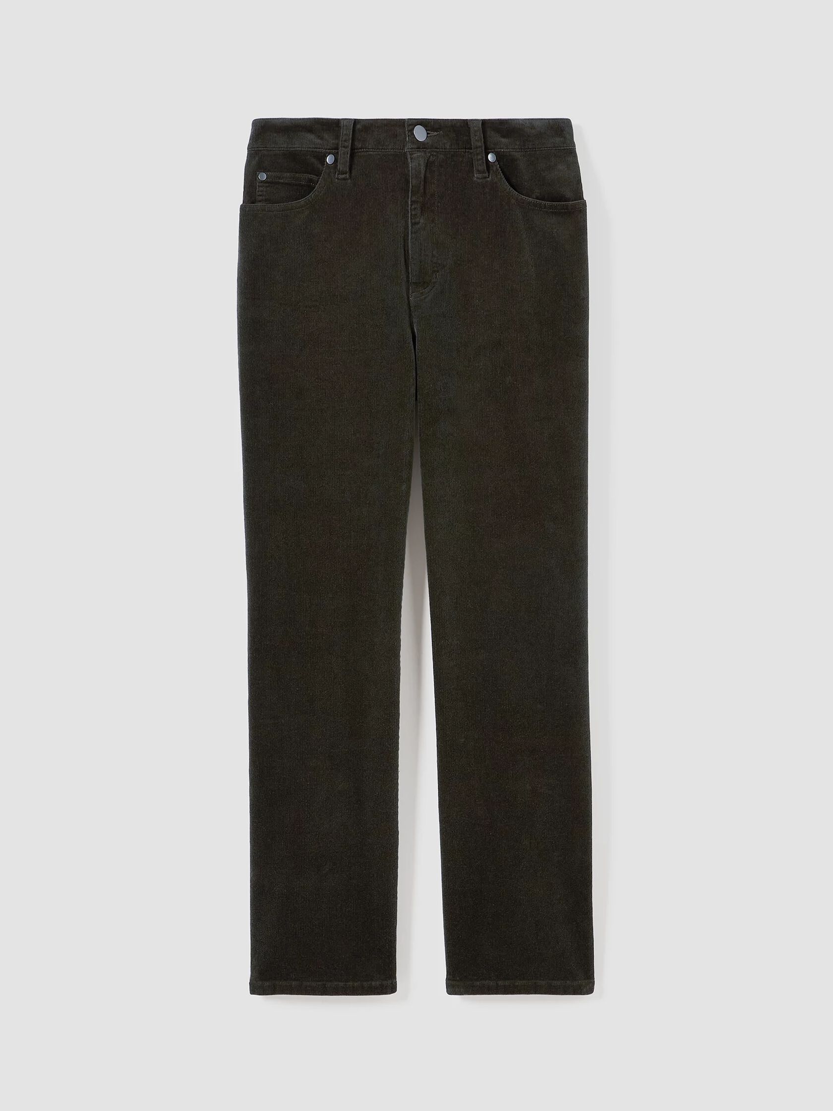 Organic Cotton Stretch Corduroy Straight Pant