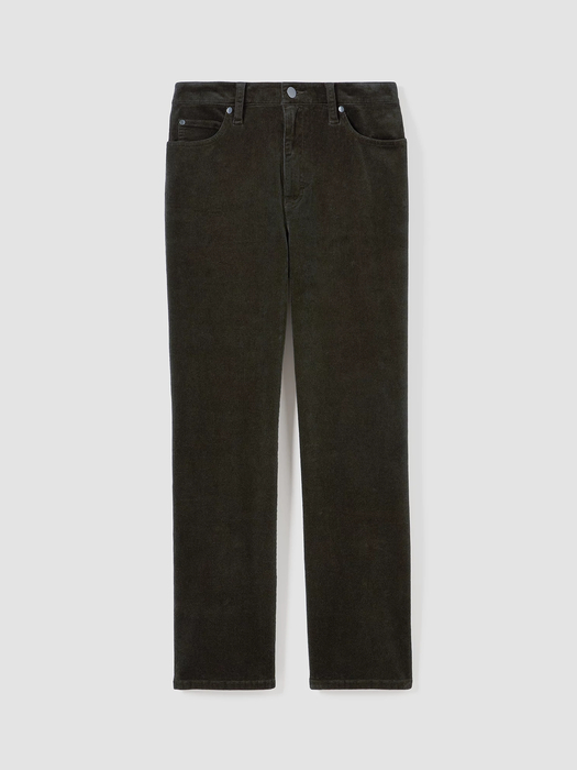 Organic Cotton Stretch Corduroy Straight Pant