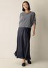 Textured Satin Slip Skirt