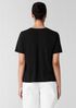 Organic Cotton Slubby Jersey V-Neck Tee