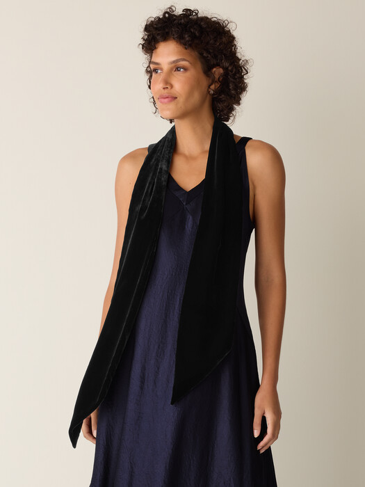 Velvet Double Tie Scarf