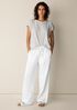 Slubby Organic Cotton Linen Full-Length Straight Pant