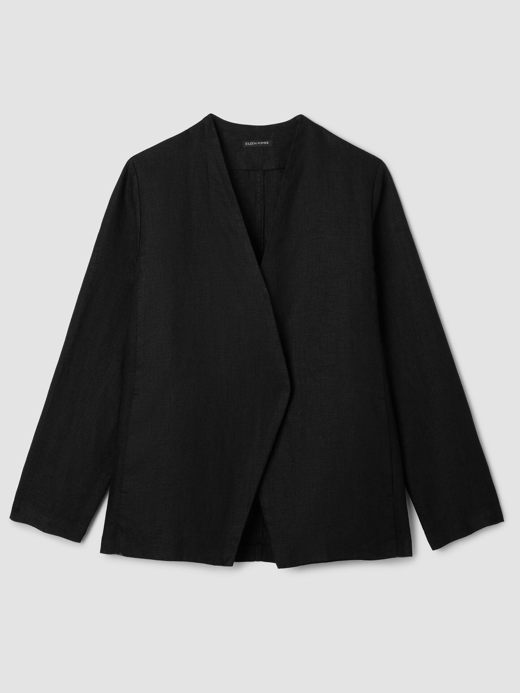 Heavy Organic Linen Angled Jacket