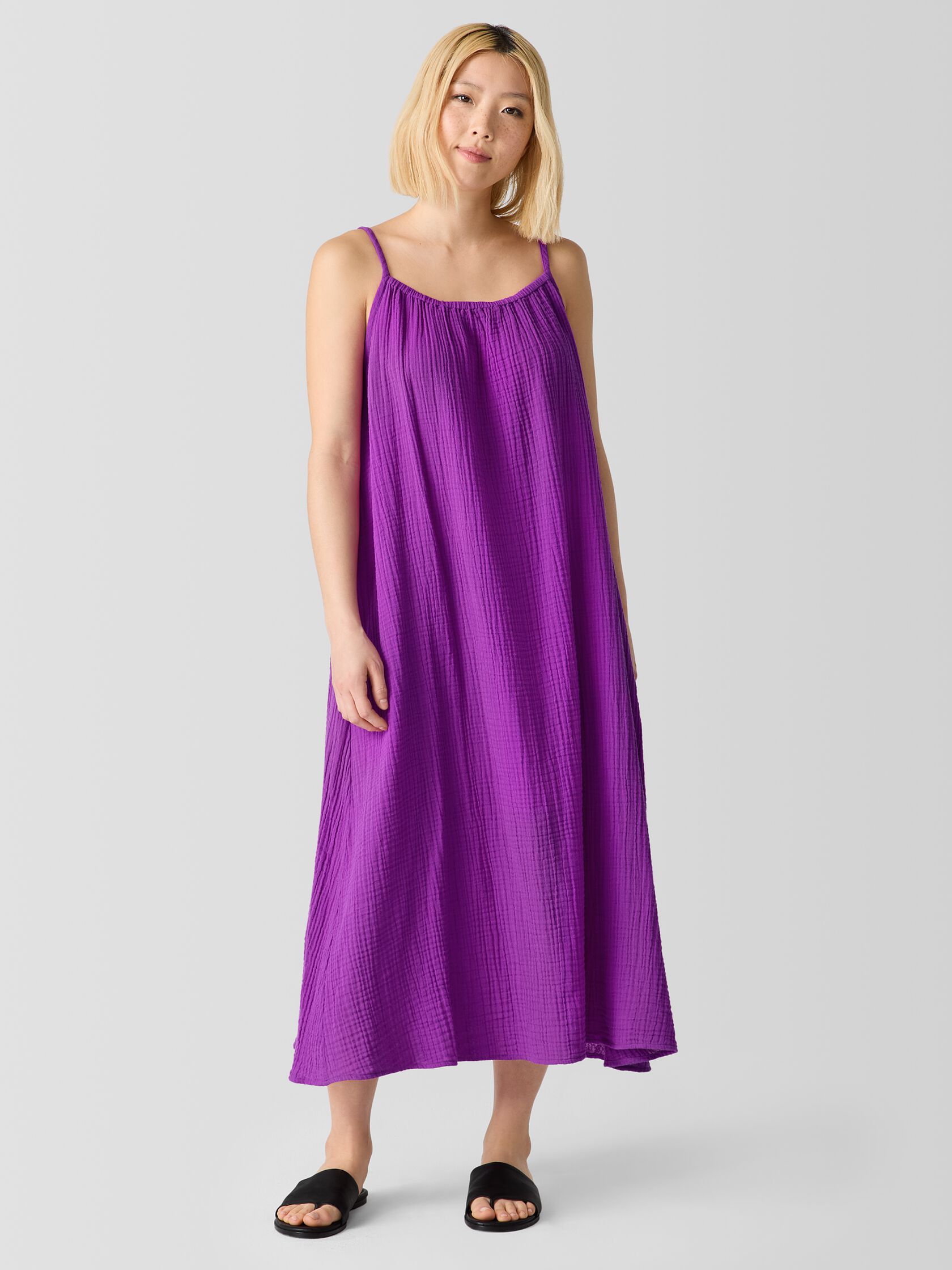 Organic Cotton Lofty Gauze Cami Dress