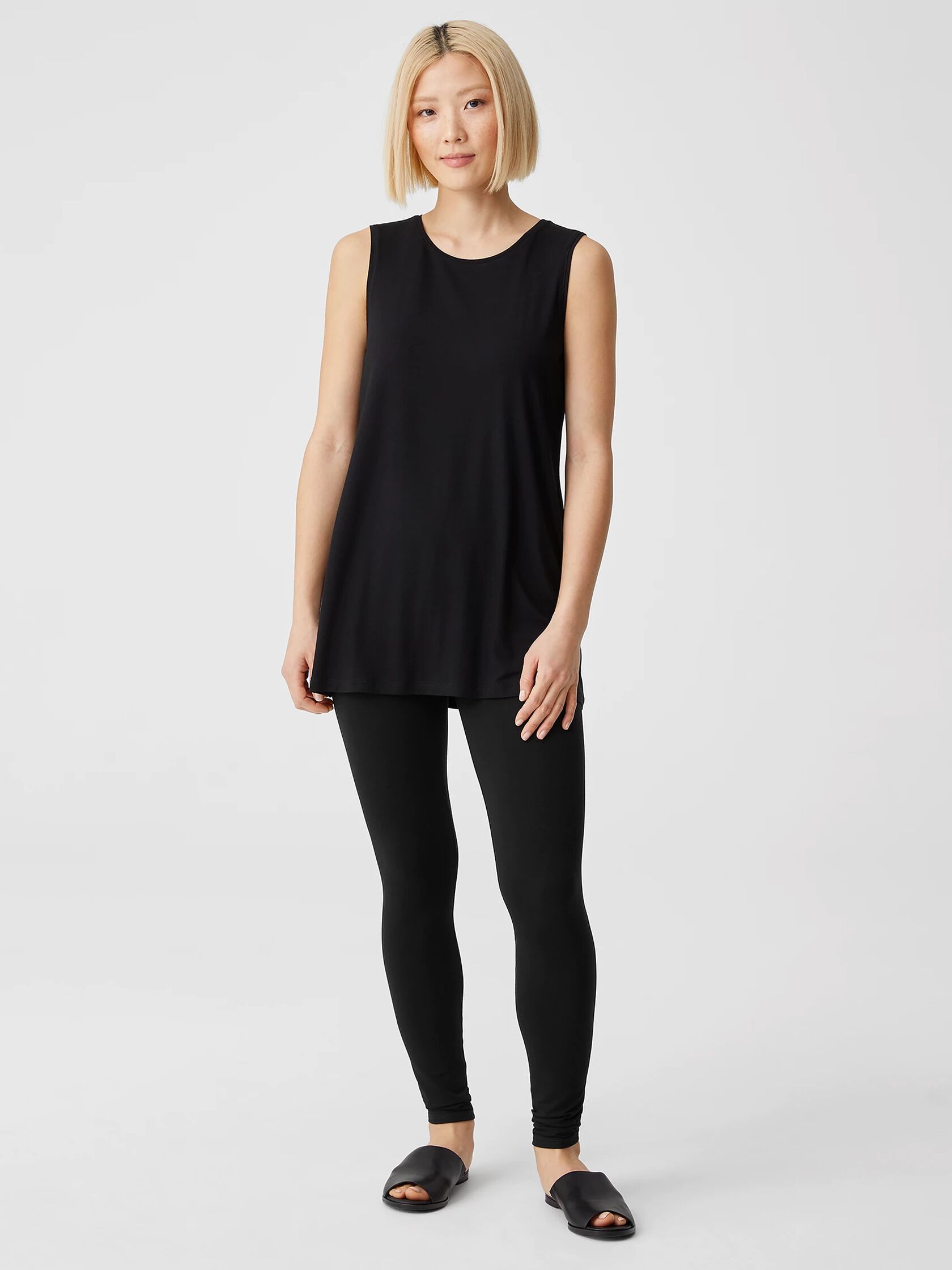 Eileen Fisher Women's Ankle-Length Leggings - Black - Size XS