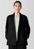 Felted Wool Jersey Blazer in Regenerative Wool