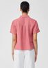 Washed Organic Linen Délavé Short-Sleeve Shirt