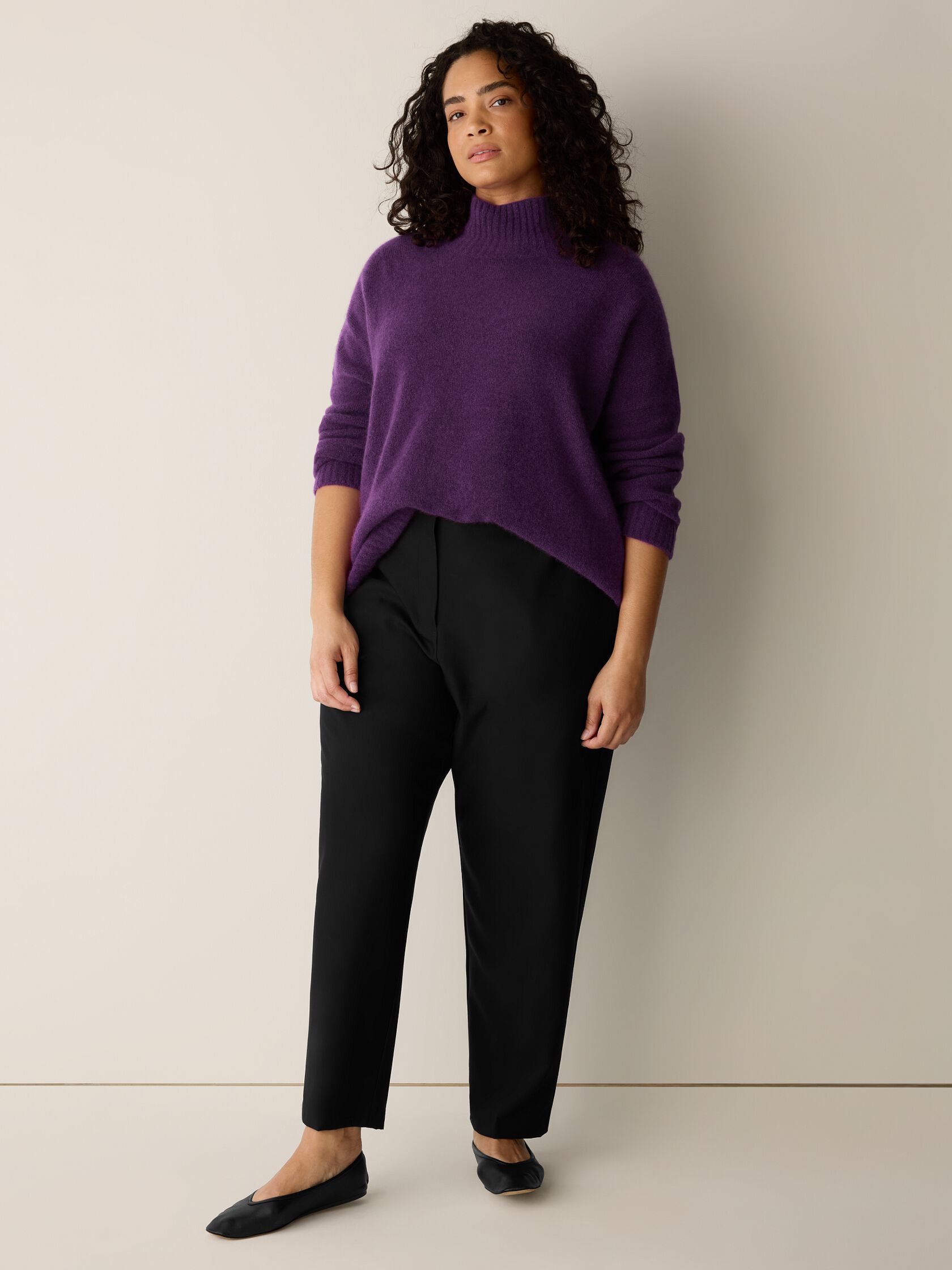 Cashmere Silk Bliss Turtleneck Top