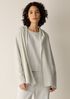 Fine Felted Wool Hooded Cardigan in Regenerative Wool