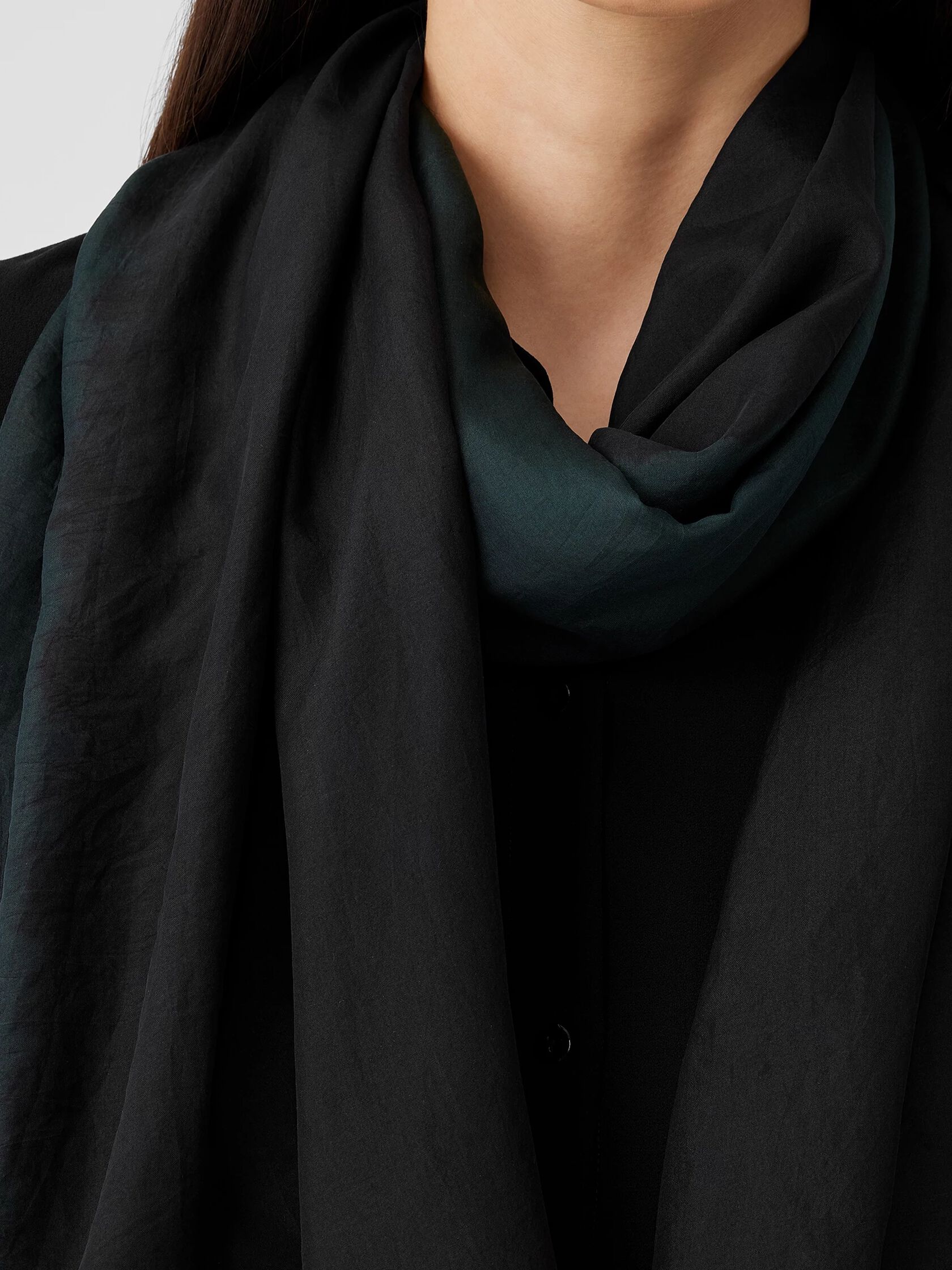 Hand-Dyed Abstract Silk Scarf