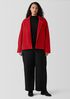 Lightweight Boiled Wool Motorcycle Jacket in Regenerative Wool