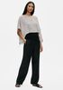 Organic Linen Gauze Cropped Poncho