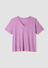 Organic Cotton Slubby Jersey V-Neck Tee