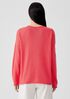 Peruvian Cotton Blend Crew Neck Top