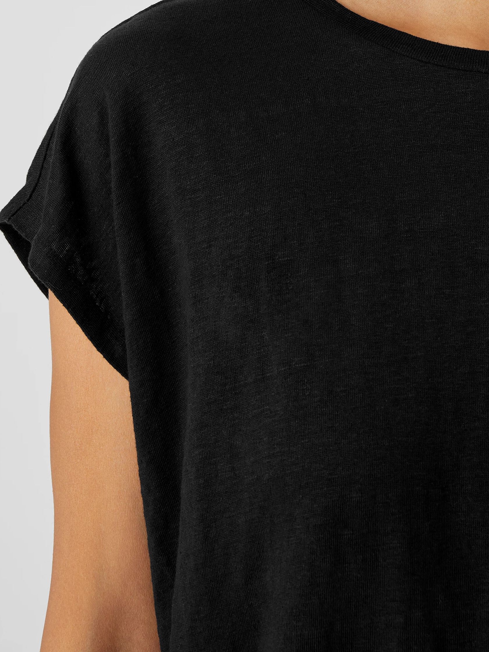 Organic Linen Jersey Square Top