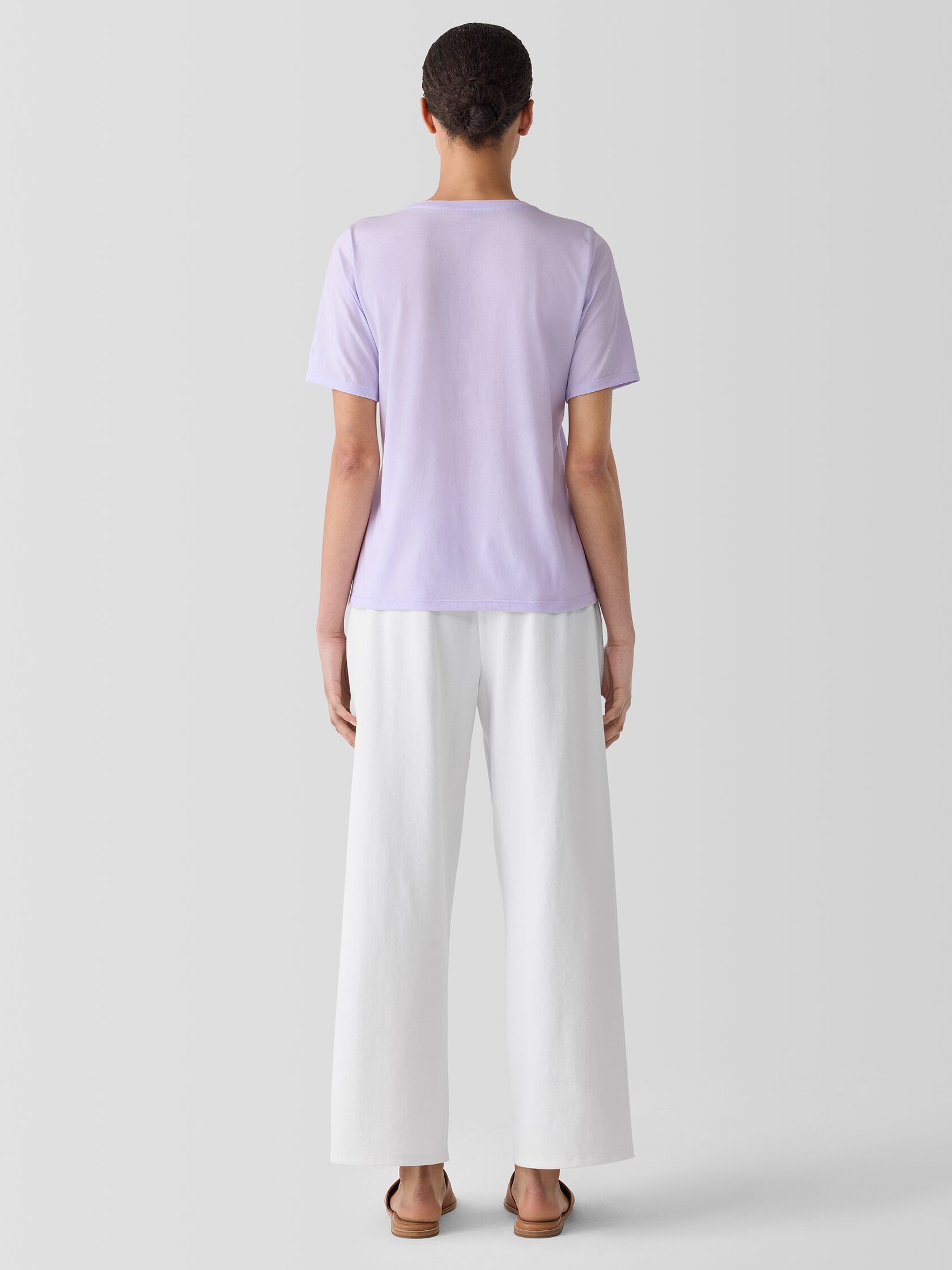 Organic Pima Cotton Jersey Round Neck Tee