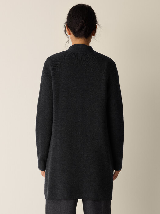 Merino Long Cardigan in Regenerative Wool