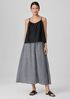 Puckered Organic Linen Pocket Skirt