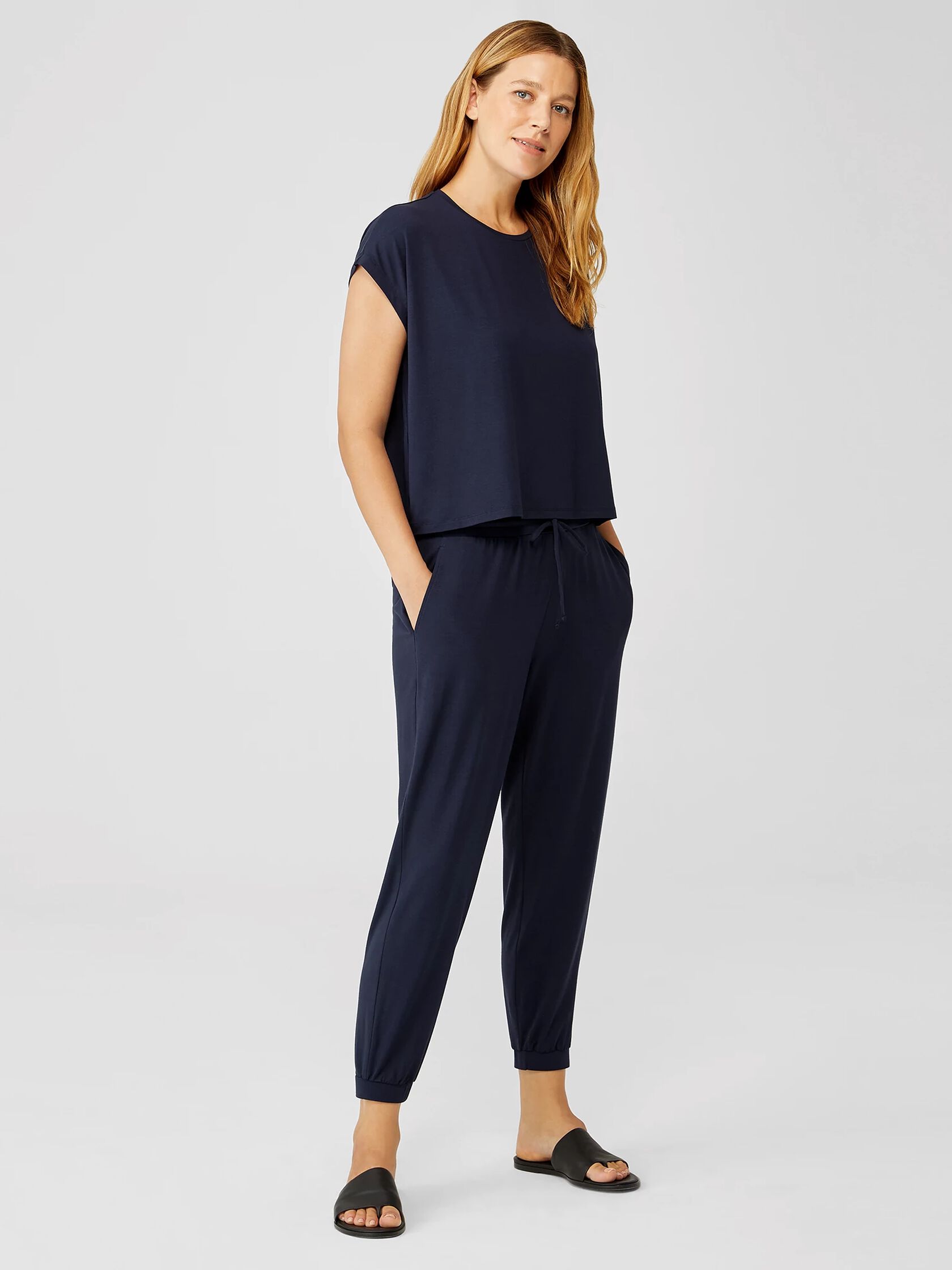Lightweight Viscose Jersey Square Top