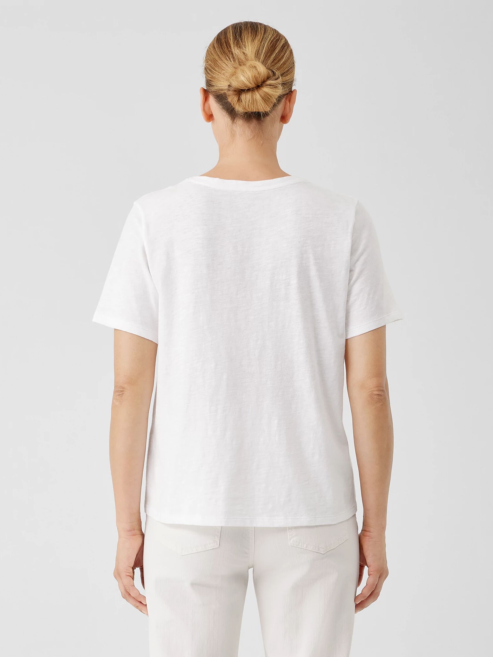 Organic Cotton Slub Crew Neck Tee