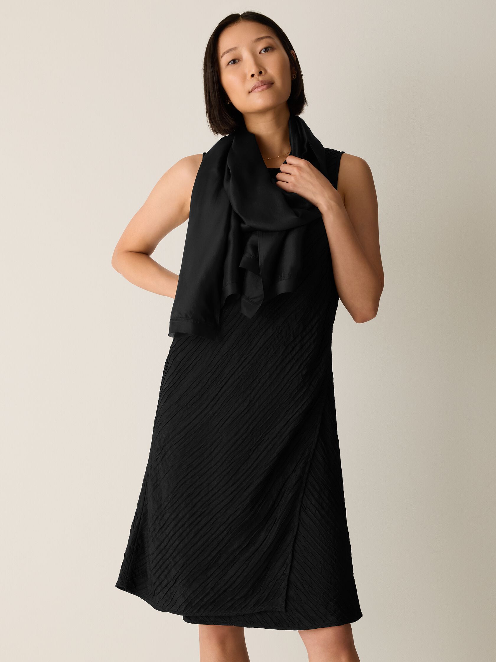 Washed Organic Silk Scarf