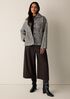 Marled Wool Tweed Classic Collar Jacket