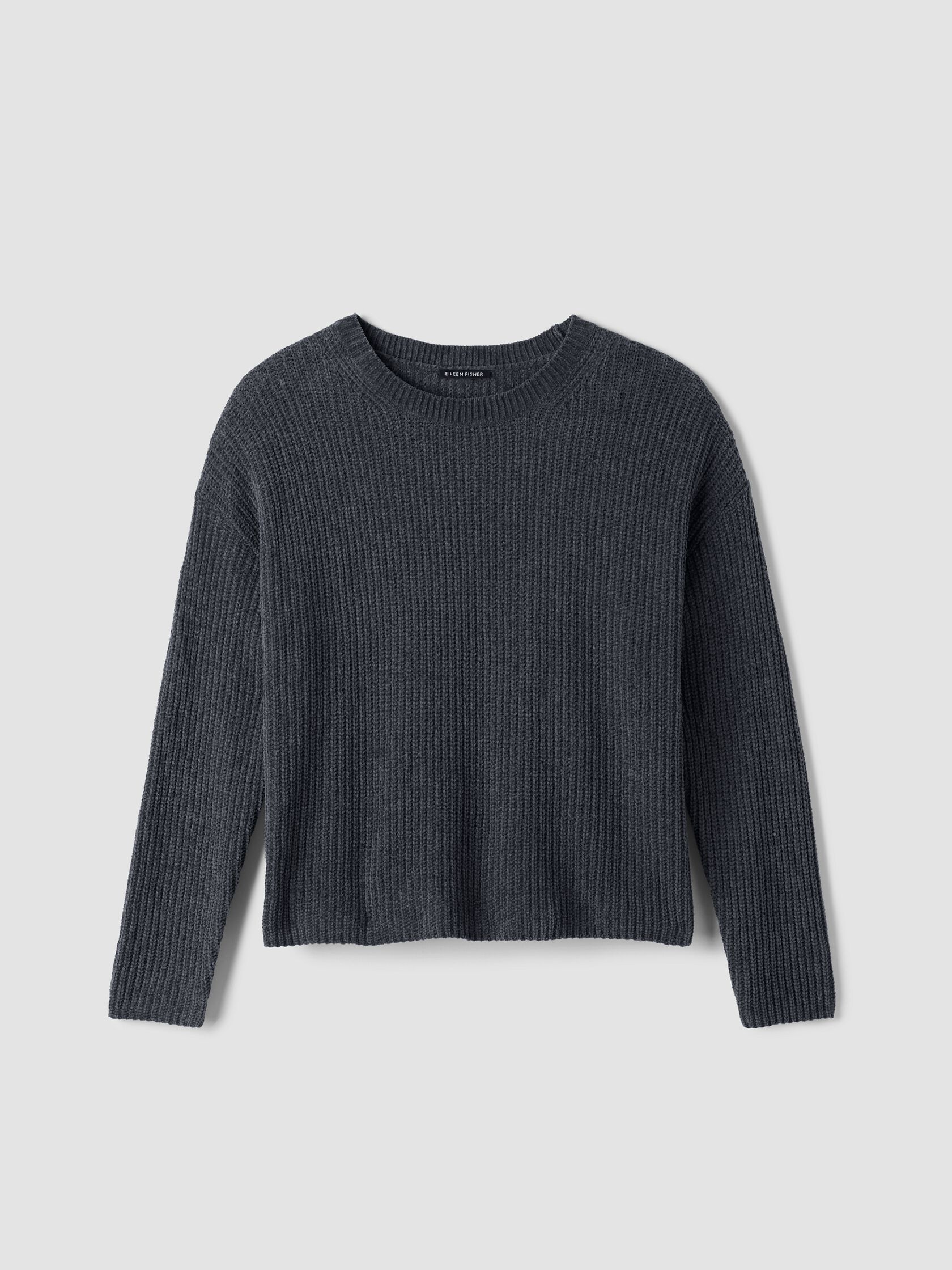 Organic Cotton Chenille Crew Neck Top