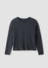 Organic Cotton Chenille Crew Neck Top